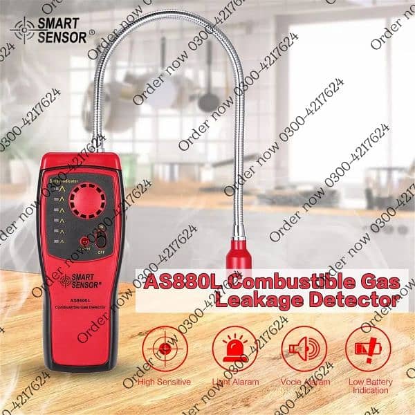 SMART SENSOR AS8800L Handheld Portable Automotive Mini Combustib 9