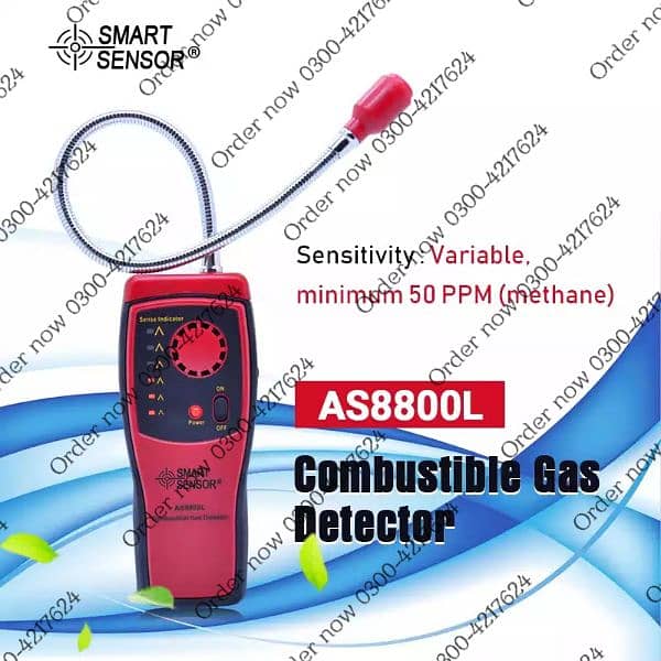 SMART SENSOR AS8800L Handheld Portable Automotive Mini Combustib 12