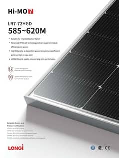 Longi Solar Panels | Himo 6 585w | Himo 7  605w