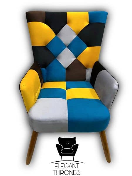 Patchwork Armchair Unique Design 3