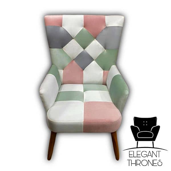 Patchwork Armchair Unique Design 4