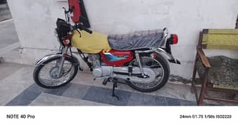 HONDA CG 125 2024 model islamabad number