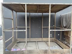Cage in 10 by 10 condition best for hens and pigeons