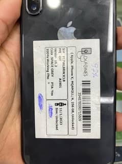 I phone x 256gb pta approved