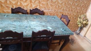 Dinning table with 6 chairs