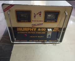 Murphy A_50 5000 Watts automatic Stabilizer.