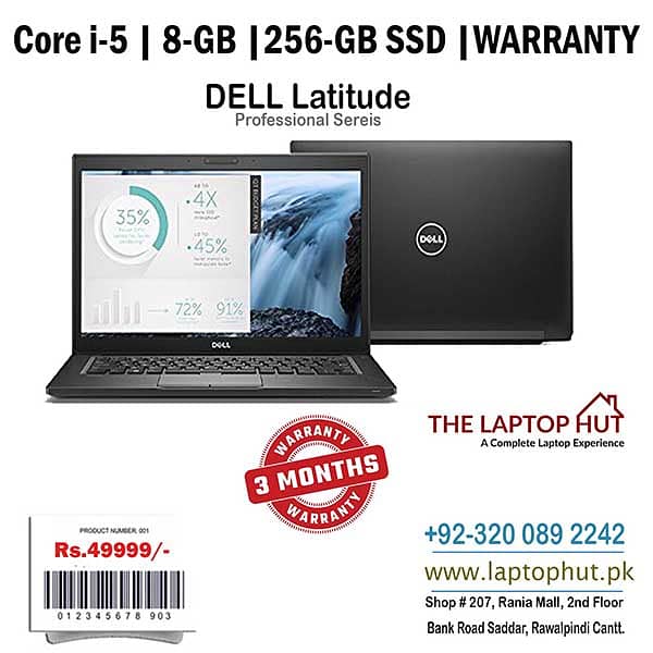 DELL PROFESSIONAL LAPTOP | WARRANTY | 16-GB | 1-TB SUPORTED|LAPTOP HUT 19