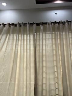 White Window Curtains (2 Windows)