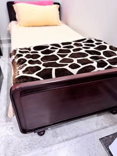 2 single beds with diamond ortho matress