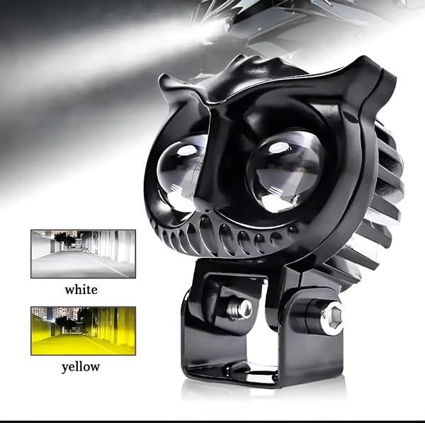 Owl Shape Fog Yellow-white & Flash Light 0