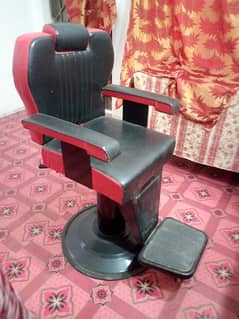 beauty counter and chair