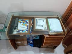 Office Table| top Glass Table | Study Table | Trolley | 3 portions