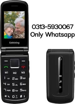 Folding mobile phone flip mobile phone dual SIM torch camera (non PTA)