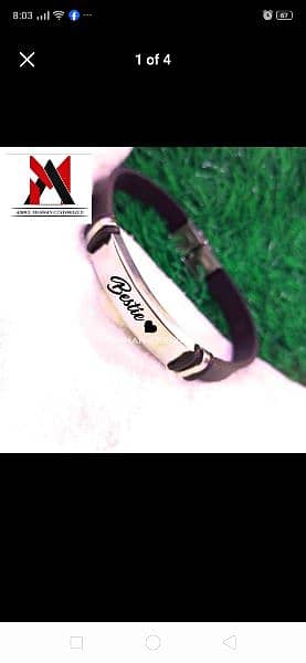 Leather Bracelet Name Engraved 2