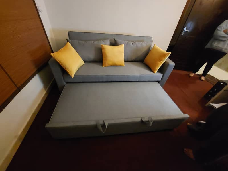 Folding Sofa Cum Bed ~ 3 Seater ~ Master Molty Foam 4