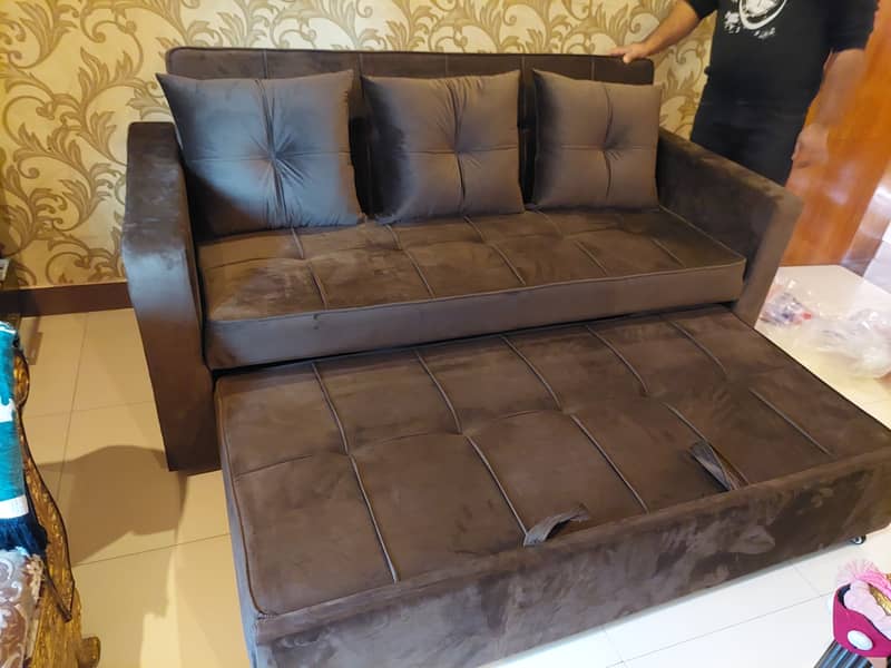 3 seater Folding Sofa Cum Bed ~ Master Molty Foam ~ 10 Year Warranty 2