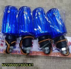 4 pcs bike blue indicators   free delivery