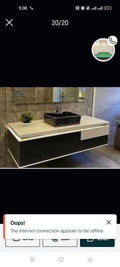 Designer Corian and pvc vanities on discount limited stock 0