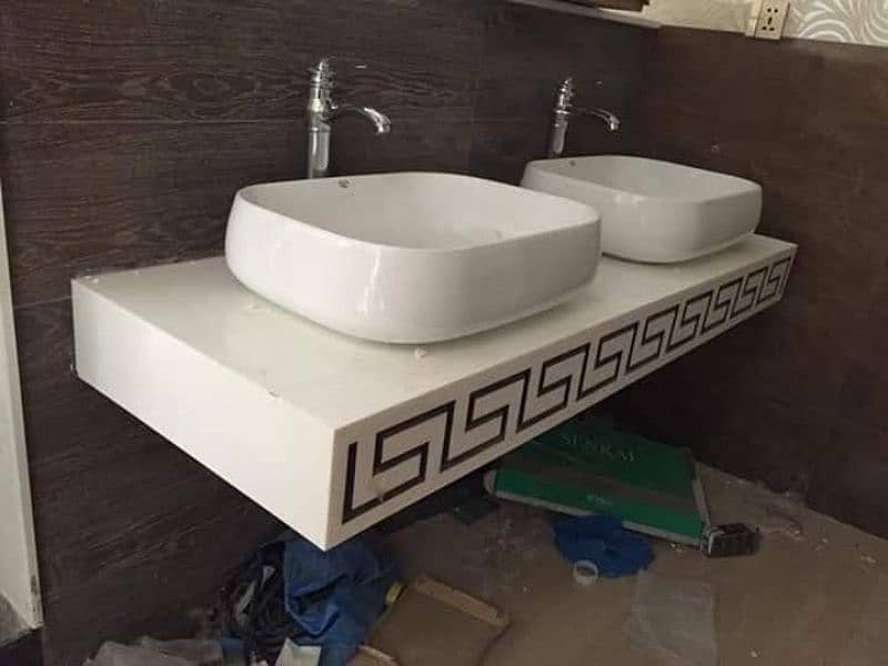 Designer Corian and pvc vanities on discount limited stock 7