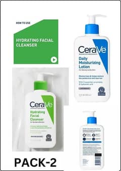 Hydrating cleanser and Moisturizing lotion pack of 2 0