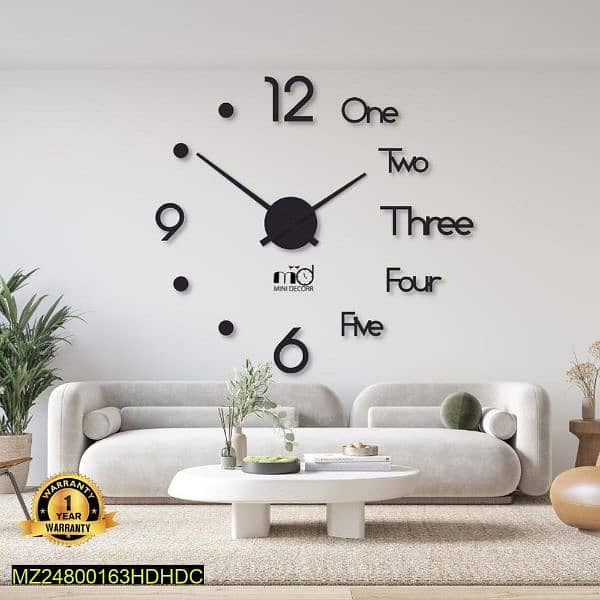 Digital wood wall clock 1