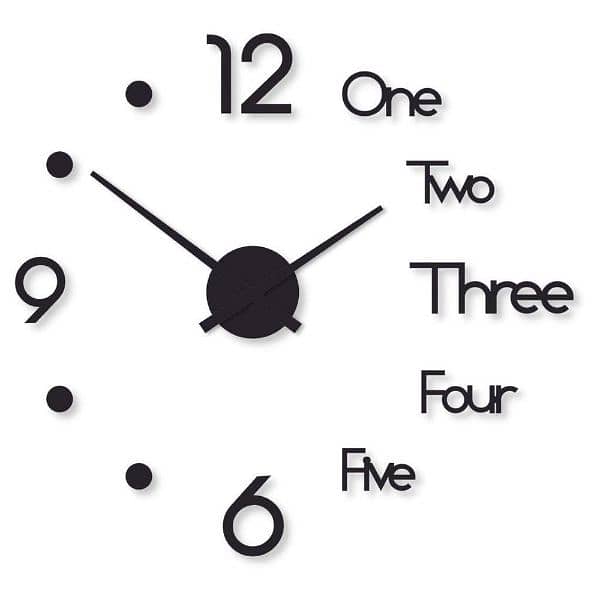 Digital wood wall clock 2