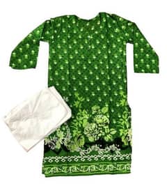 2 Pcs Women Stitched Lawn Printed Suit ( 14 Augest )