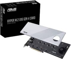 ASUS Hyper M. 2 X16 PCIe 4.0 X4 Expansion Card Supports 4 NVMe M. 2