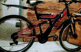bicycle impoted full size 26 inch dual suspension call no 03149505437