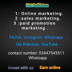 online marketing work. online earning