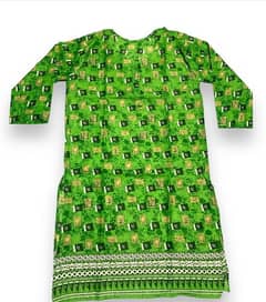 1pc women's Stitched lawn printed shirt