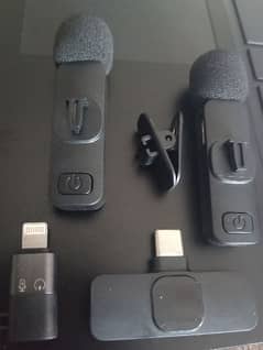 K9 Dual Microphone Mic Plug & Play USB Type C & IOS Connector Wireless