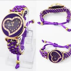 Bracelet Heart Shape Watch For Girls