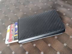 Leather wallet card holder for men stylish design formal