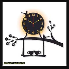 beautiful design laminated wall clock with backlight