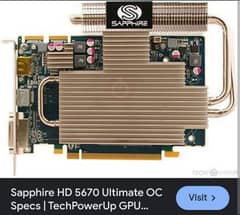 AMD RADEON HD 5670 1GB OC SAPPHIRE