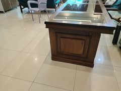 6 FEET OFFICE TABLE SHEESHAM COATING FOR SALE