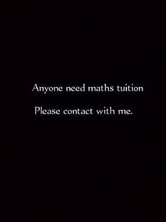 Online Maths tuition