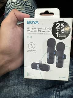 Boya V2 orignal Mic with 3 year warranty Just 1 time used