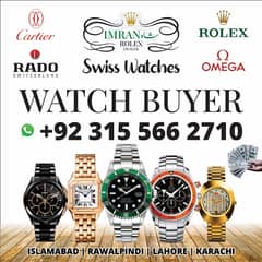 We BUY Rolex Omega Cartier Rado AP Piaget Chopard Longines Tag Heuer