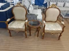 bed room chairs with table