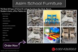 Student desk bench | Bench set | School | College | Different color