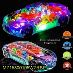 Transparent car with flash light Free delivery