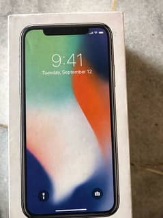 I PHONE X 64GB PTA APPROVED WITH ONLY BOX FOR SALE