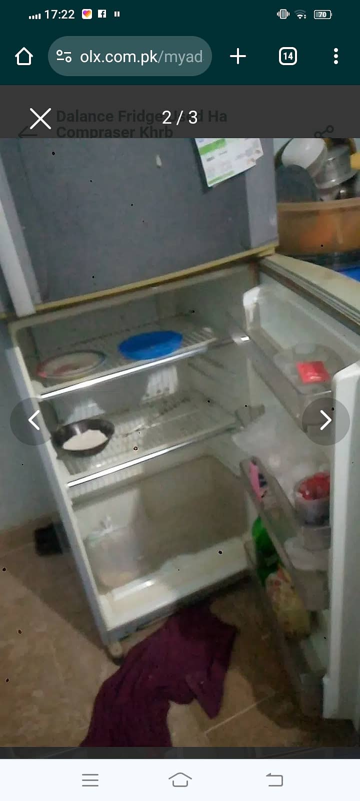 Hello mjy ghar ka fridge bachna h 1