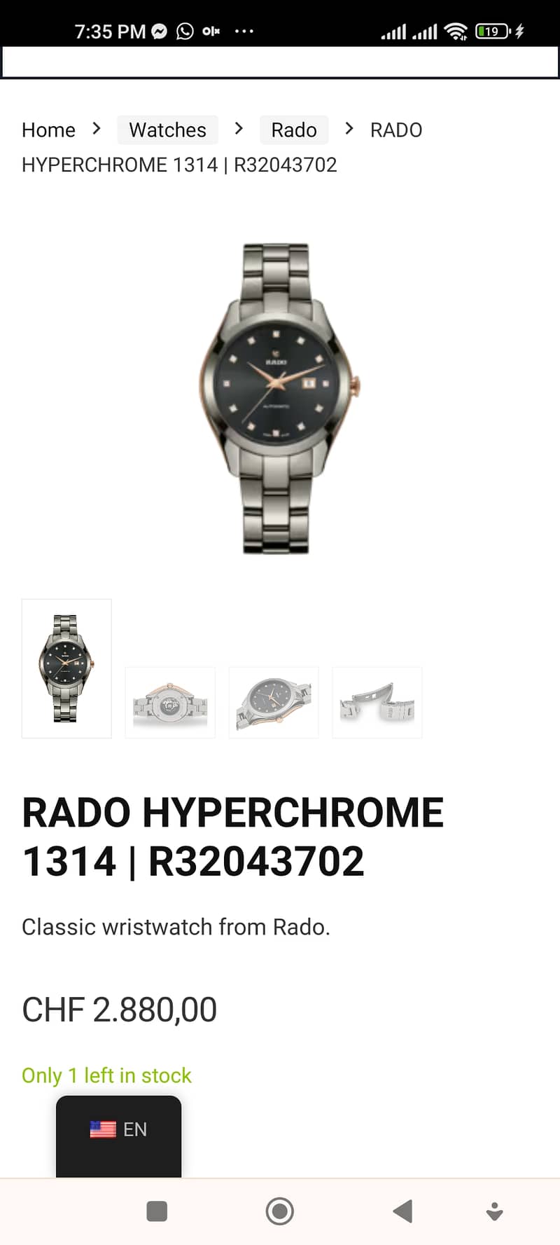 Rado Hyperchorome Diamond edition (Ladies)Luxry Wrist Watches for sale 3