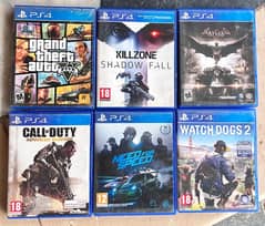 Ps4 6 gaming cds for sale