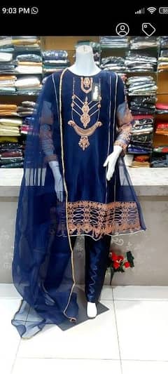 Wholesale price in Embroidery stich suits. . .  . Karachi sale 0