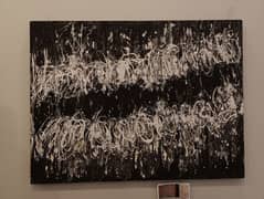 Black and White Abstract Painting