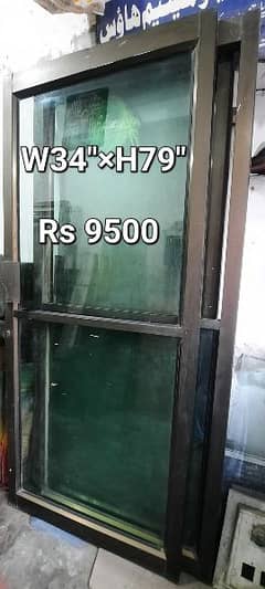 aluminum window 5×8 +aluminium doors with glass for sale 3×7 size